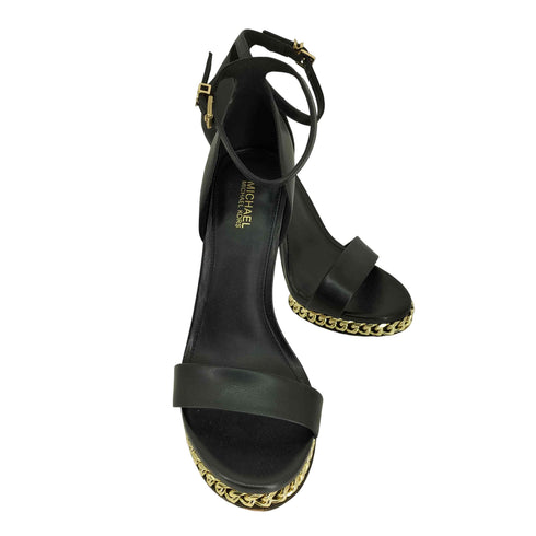 マイケルマイケルコース Michael Michael Kors JORDYN EMBELLISHED LEATHER PLATFORM SANDAL レディース 6M