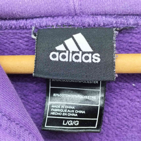 アディダス adidas チームロゴワッペン プルオーバー パーカー メンズ import:L