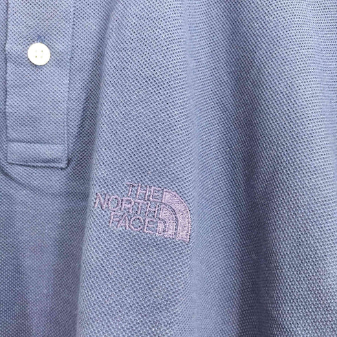 ザノースフェイス THE NORTH FACE ロゴ刺繍 半袖ポロシャツ メンズ M