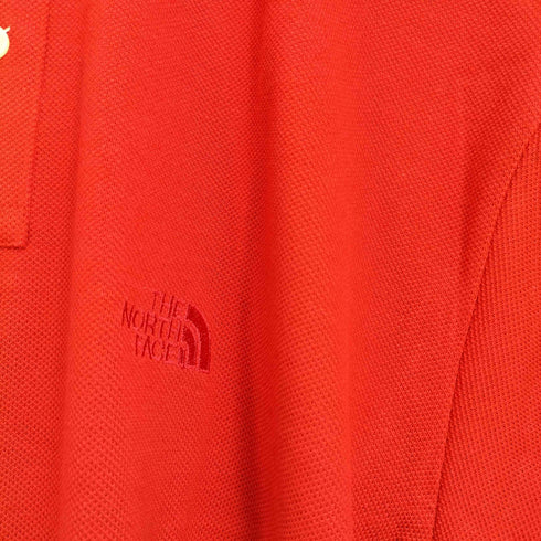 ザノースフェイス THE NORTH FACE ロゴ刺繍 半袖ポロシャツ メンズ M