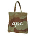 アーペーセー A.P.C. ロゴプリント カモ柄 トートバッグ メンズ