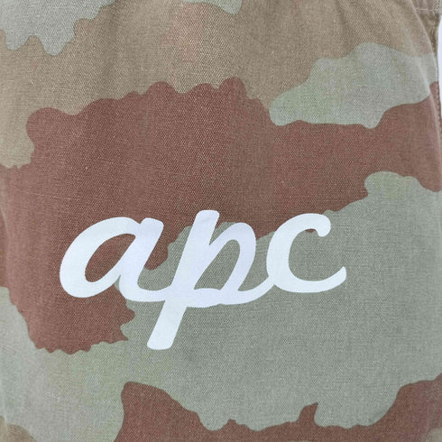 アーペーセー A.P.C. ロゴプリント カモ柄 トートバッグ メンズ