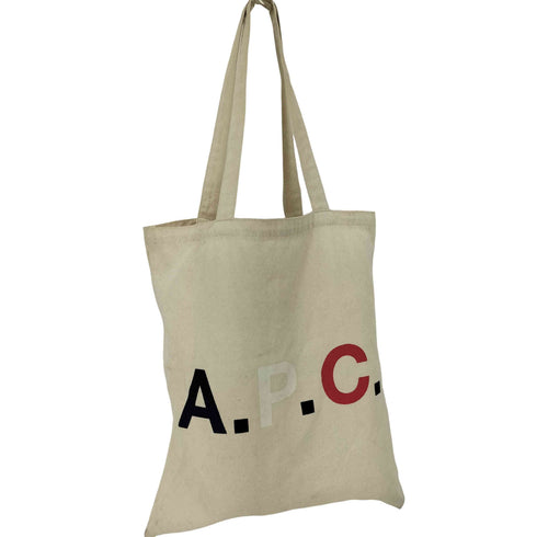 アーペーセー A.P.C. ロゴプリント トートバッグ メンズ