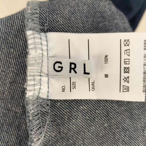 グレイル GRL ベルト付配色ステッチデニムキャミワンピース レディース JPN:L