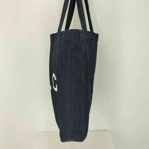 アーペーセー A.P.C. Logo Print Denim Tote Bag メンズ