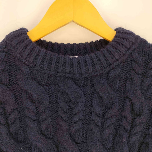 ザラ ZARA ドッキング デニム ケーブルニット レディース import:S