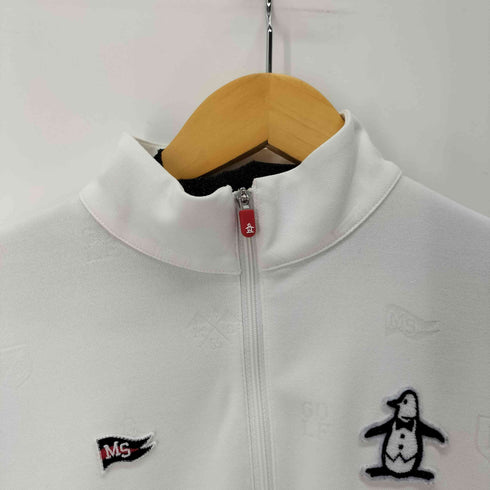 マンシングウェア Munsingwear ハーフジップ 総柄L/Sカットソー メンズ import:M