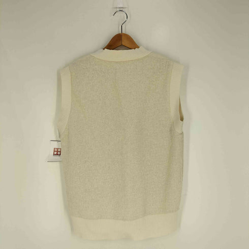 ザラ ZARA Vネック ツイード ニットベスト レディース import:S