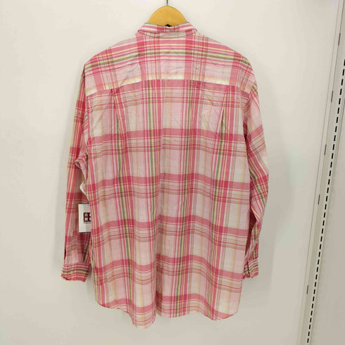 パパス papas マドラスチェック ポケット L/S シャツ 長袖 メンズ JPN:L