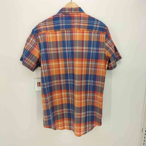 デニムアンドサプライ ラルフローレン DENIM & SUPPLY RALPH LAUREN マドラスチェック ポケット S/S ボタンダウンシャツ 半袖 メンズ import:M