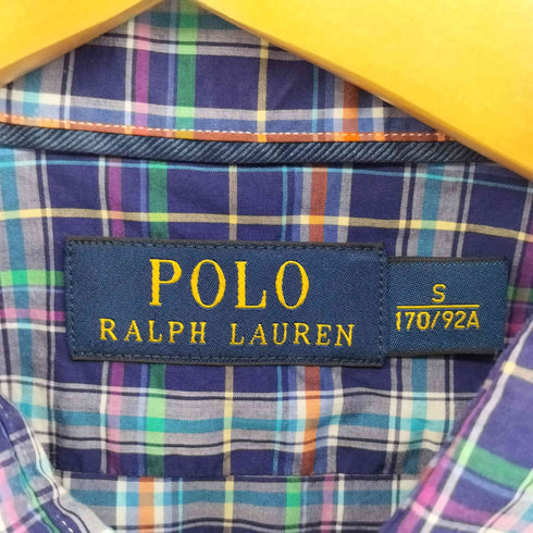 ポロラルフローレン POLO RALPH LAUREN マドラスチェックシャツ メンズ import:S