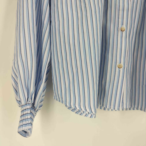 ザラ ZARA シャーリング ストライプ シャツ レディース import:S