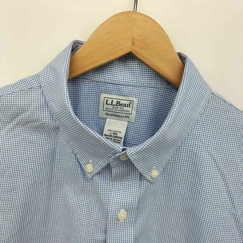 エルエルビーン L.L.Bean WRUINKLE FREE TRADITIONAL FIT ボタンダウン チェックシャツ メンズ L-REG