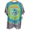 リキッドブルー LIQUID BLUE ダブルステッチ タイダイ染バンドTシャツ メンズ import:XL