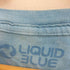 リキッドブルー LIQUID BLUE ダブルステッチ タイダイ染バンドTシャツ メンズ import:XL