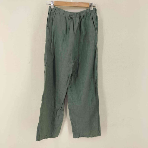 マカフィー MACPHEE リネンワッシャー イージーストレートパンツ レディース JPN:34