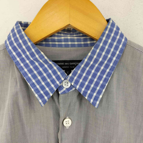 コムデギャルソンオムプリュス COMME des GARCONS HOMME PLUS 08SS スーパーインポジション期 チェック切替シャツ メンズ JPN:S