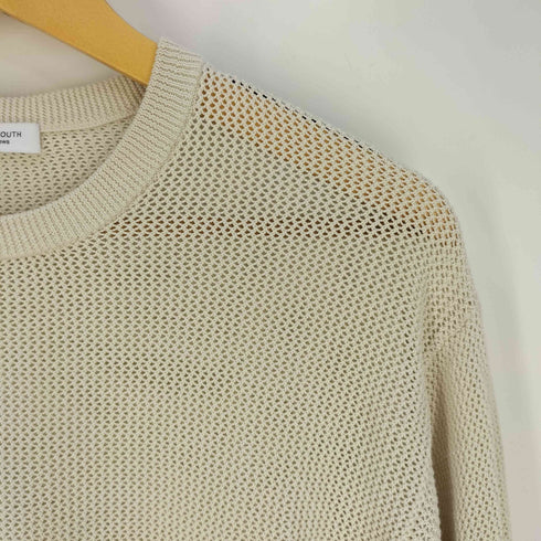 ビューティーアンドユースユナイテッドアローズ BEAUTY & YOUTH UNITED ARROWS コットンメッシュクルーネックロングスリーブニット レディース