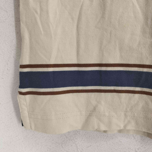 フレッドペリー FRED PERRY カットソー生地 ボーダーポロシャツ メンズ M