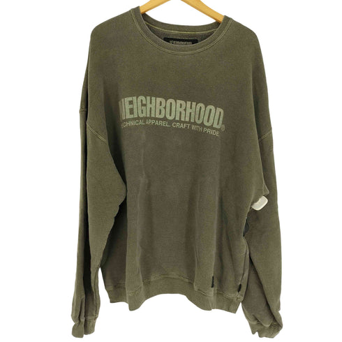 ネイバーフッド NEIGHBORHOOD 23AW PIGMENT DYED SWEATSHIRT LS ピグメント ダイ スウェット メンズ JPN:XL