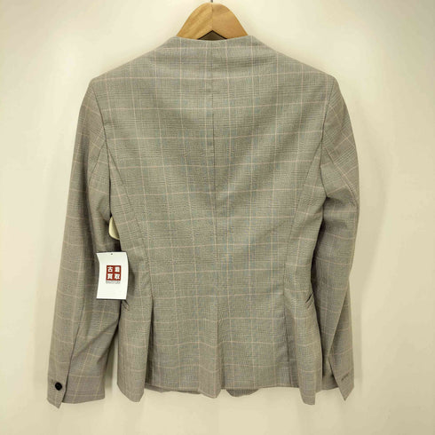 ザラ ZARA チェック柄 テーラードジャケット テーパード スリット パンツ セットアップ レディース 38
