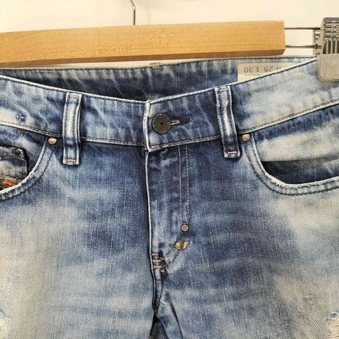 ディーゼル DIESEL イタリア製 ダメージ加工デニムパンツ レディース 25/30