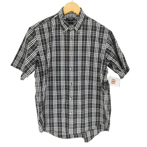 バーバリーロンドン BURBERRY LONDON チェック柄半袖シャツ メンズ L