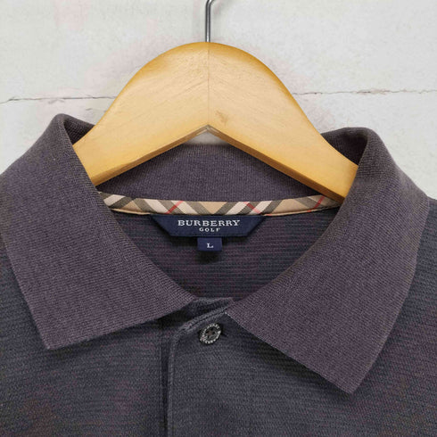 バーバリーゴルフ BURBERRY GOLF 刺繍ポロシャツ メンズ L