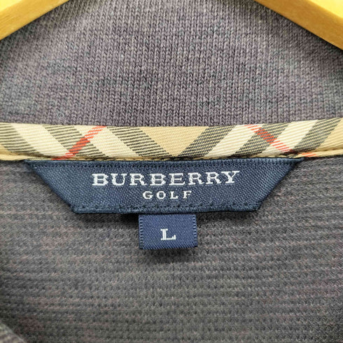 バーバリーゴルフ BURBERRY GOLF 刺繍ポロシャツ メンズ L