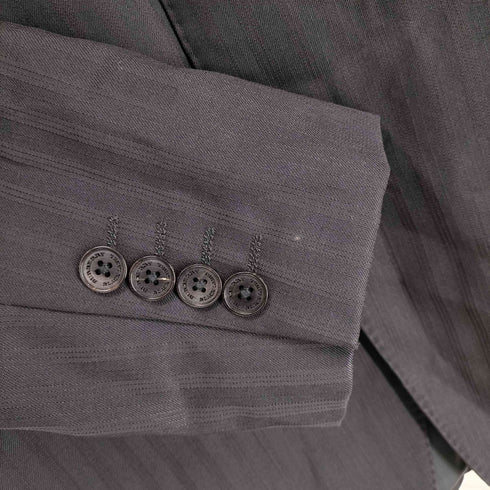 バーバリーブラックレーベル BURBERRY BLACK LABEL シャドーストライプ テーラードジャケット メンズ 40R