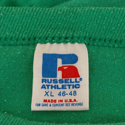 ラッセルアスレチック RUSSELL ATHLETIC USA製 シングルステッチ ロゴプリントクルーネックTシャツ メンズ import:XL