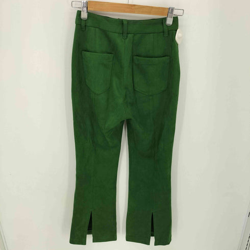 ジーナシス JEANASIS ビーガンヌバックバックスリットフレアパンツ レディース JPN:S