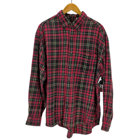 ギャップ Gap 90S 香港製 OLD 白タグ コットンチェックシャツ メンズ import:L