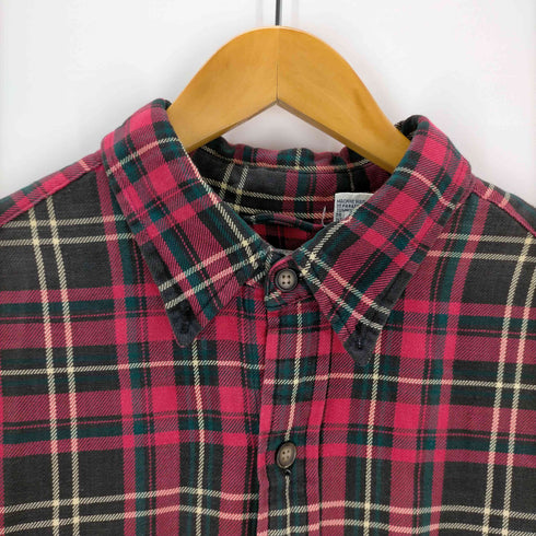 ギャップ Gap 90S 香港製 OLD 白タグ コットンチェックシャツ メンズ import:L