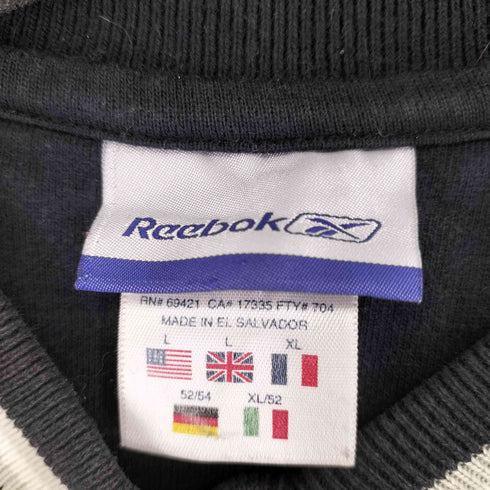 リーボック Reebok 90S Vネック ロゴ刺繍 スウェット メンズ JPN:L