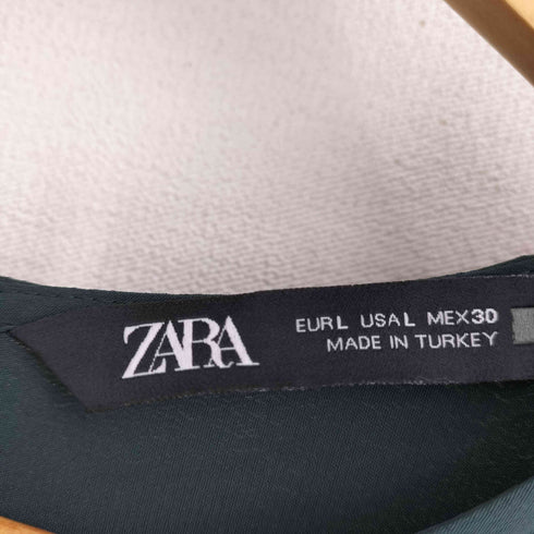 ザラ ZARA プリーツベルテッドワンピース レディース USA L