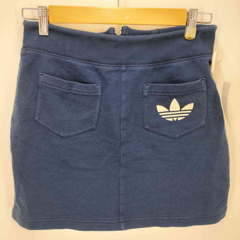 アディダス adidas 90-00s トレフォイル ロゴ フロッキー クロップド スカート レディース