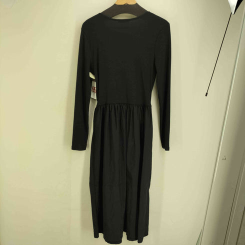 ザラ ZARA ニット切替 ドッキングニットワンピース レディース import:L