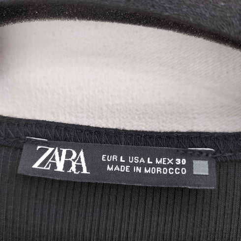 ザラ ZARA ニット切替 ドッキングニットワンピース レディース import:L
