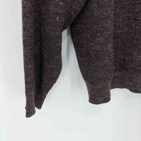 アダムエロペ Adam et Rope リネン混 ネック プルオーバー ニット メンズ JPN:M