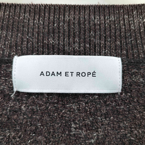 アダムエロペ Adam et Rope リネン混 ネック プルオーバー ニット メンズ JPN:M
