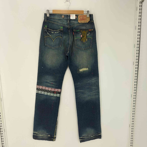 リーバイス Levis CLOT UNIONRAIL 501 ダメージデニムパンツ メンズ 30 30