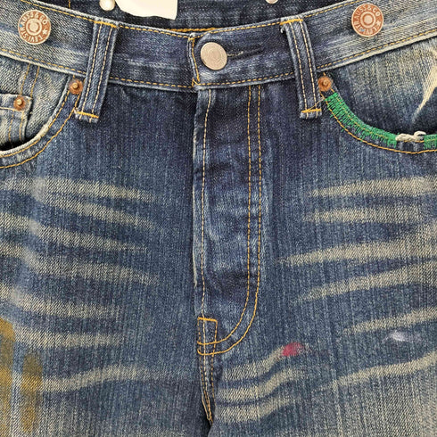 リーバイス Levis CLOT UNIONRAIL 501 ダメージデニムパンツ メンズ 30 30