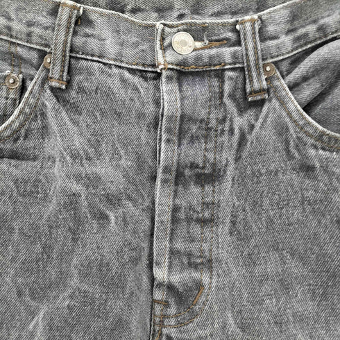 リーバイス Levis 90s USA製 501ブラックデニムパンツ ストーンウォッシュ メンズ 33 34