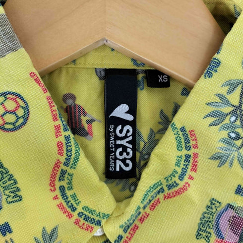 エスワイサーティトゥー SY32 by SWEET YEARS 総柄 プリント ポケットシャツ メンズ import:XS