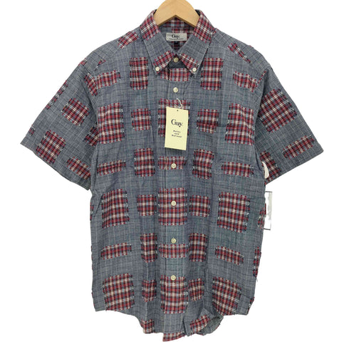 パッチワーク 半袖シャツ メンズ import:M