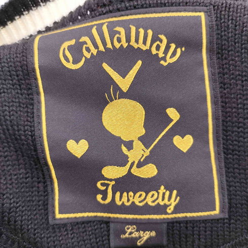 キャロウェイ Callaway レタリング Vネックニット レディース JPN:L