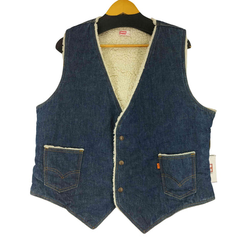 リーバイス Levis 70s USA製 裏ボア デニムベスト メンズ JPN:XL