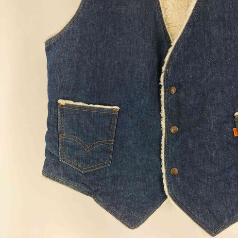 リーバイス Levis 70s USA製 裏ボア デニムベスト メンズ JPN:XL