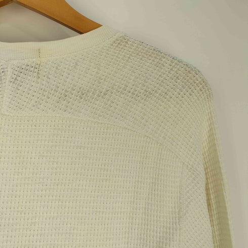 ダブルアールエルラルフローレン RRL RALPH LAUREN ロゴプリント ワッフル サーマル ロングスリーブTシャツ メンズ import:S